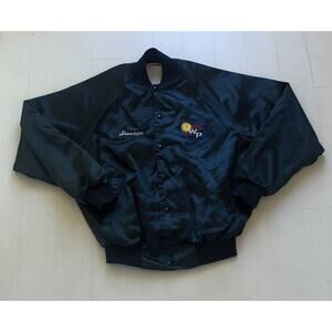 Vintage 1980s Auburn DWP Golf Club Satin Bomber Jacket Large 23.5 x 27